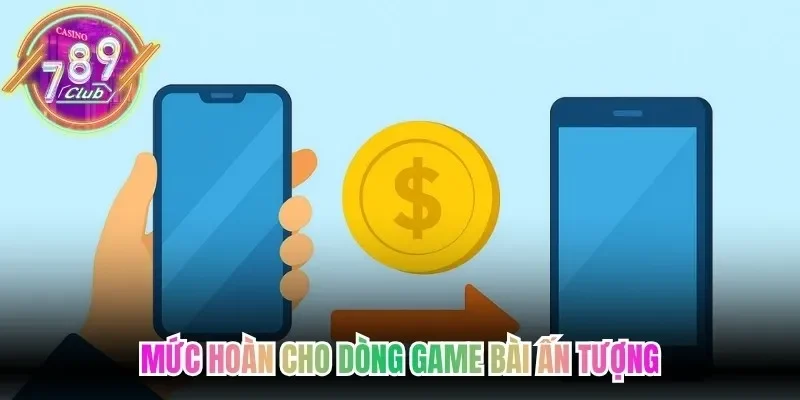 Mức hoàn cho dòng game bài ấn tượng